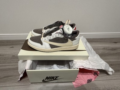 Travis Scott × Nike Air Jordan 1 Low OG SP "Reverse Mocha/Sail and Ridgerock"