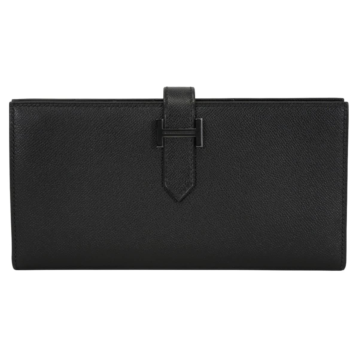 HERMES エルメス 長財布 ベアンスフレ ソーブラック SO BLACK モノクローム 黒 (ブラック) ヴォーマダム ブラック金具 G刻印 新品