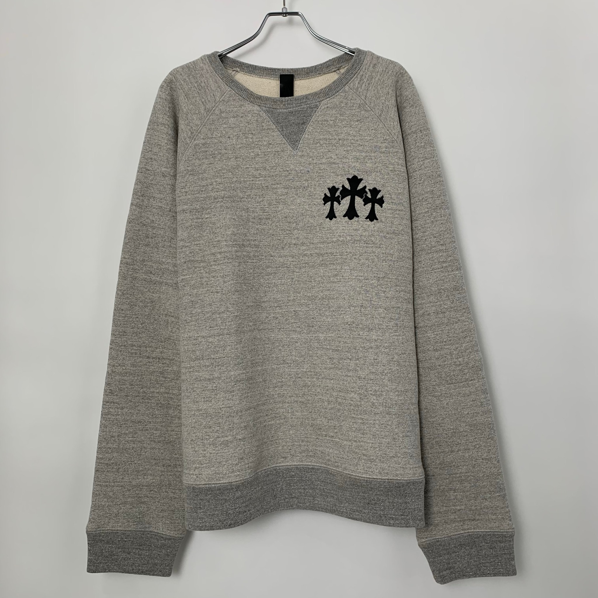 Chrome Hearts Y Not CH Logo Ultra Heavy Fleece 7-11 Crew Neck Sweat "Grey"