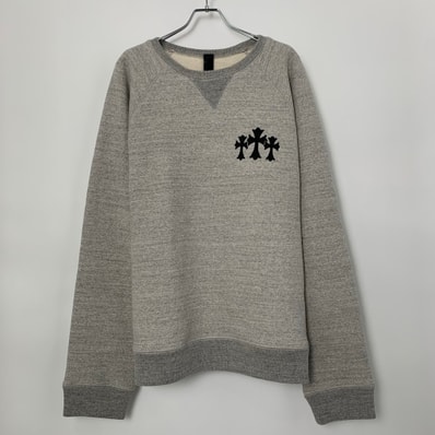 Chrome Hearts Y Not CH Logo Ultra Heavy Fleece 7-11 Crew Neck Sweat "Grey"