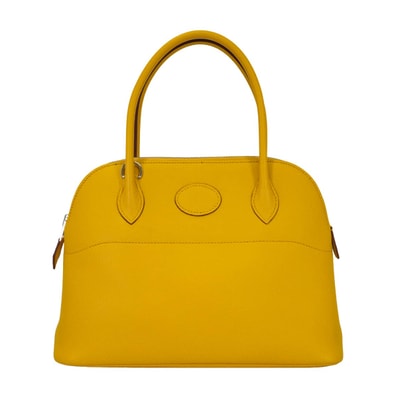 HERMES エルメス ショルダーバッグ ボリード27 ジョーヌアンブル エプソン シルバー金具 C刻印 新品未使用