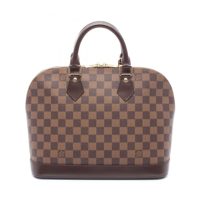 ルイ・ヴィトン LOUIS VUITTON アルマ ハンドバッグ バッグ PVCコーティングキャンバス レザー ダミエ エベヌ レディース ブラウン系 N51131 【中古】