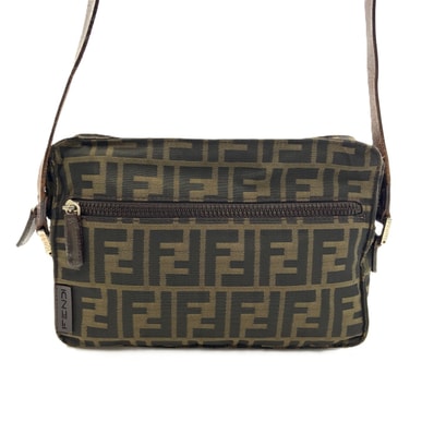 FENDI フェンディ ズッカ ショルダーバッグ ブラウン 現状渡し