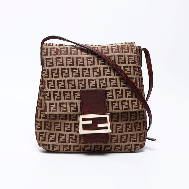 フェンディ FENDI ズッキーノ マンマ ポシェット ショルダーバッグ【中古】