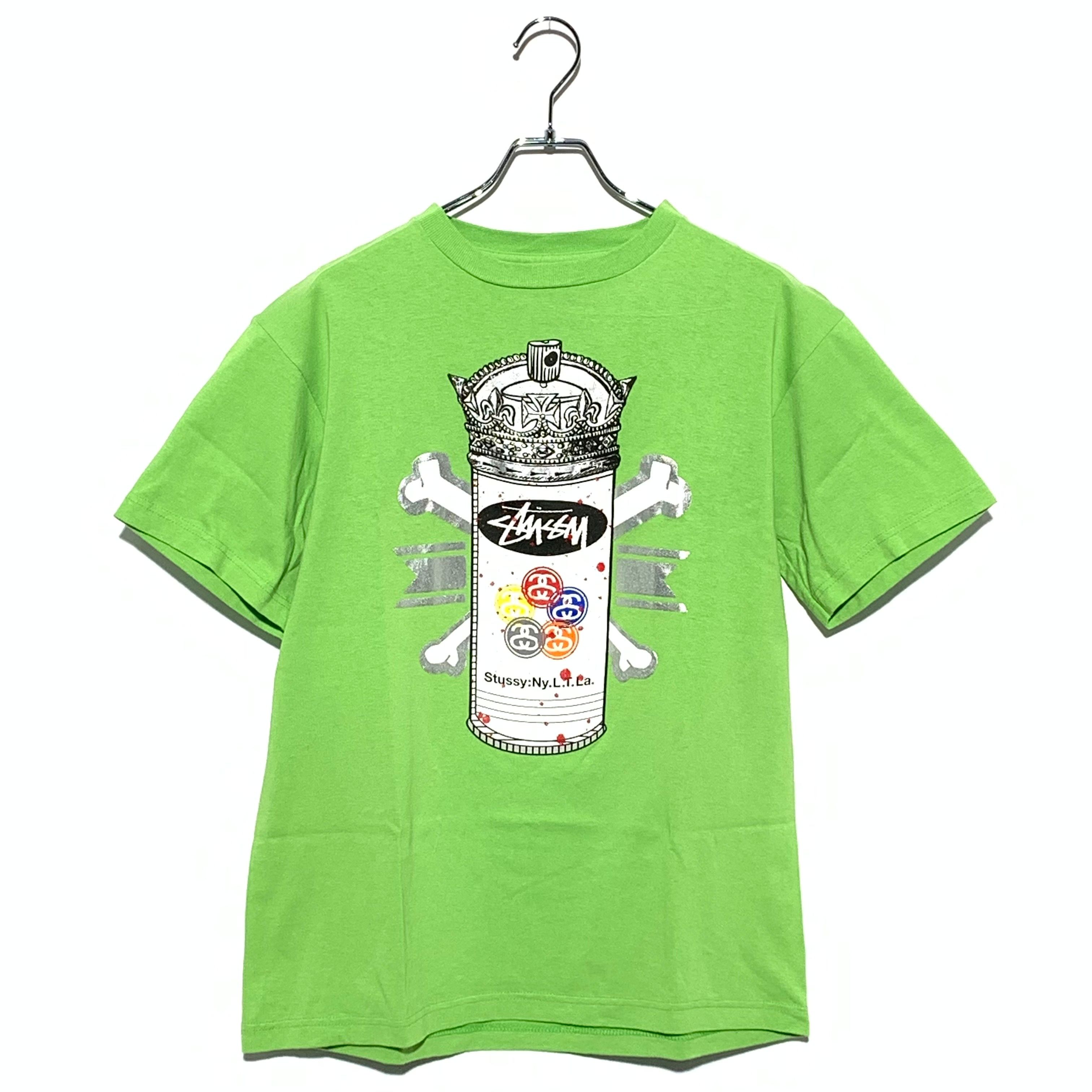 STUSSY SPRAY CAN CROWN TEE Light Green