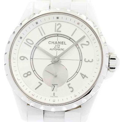 シャネル J12 白セラミック H3837 自動巻き ボーイズ 【中古】