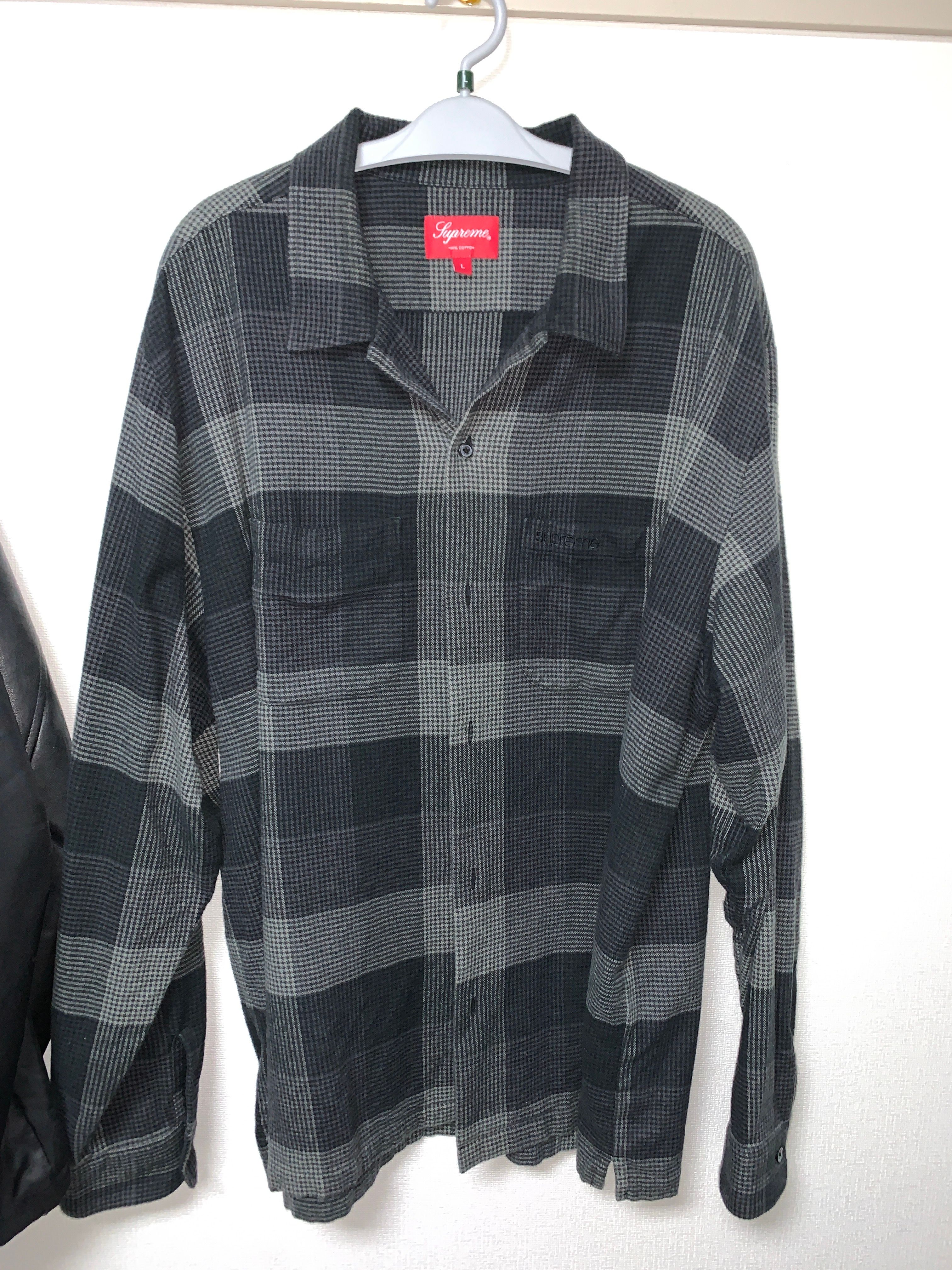 Supreme Plaid Flannel Shirt "Black" (21FW)