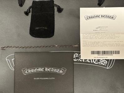 Chrome Hearts Paper Chain Bracelet "Silver"