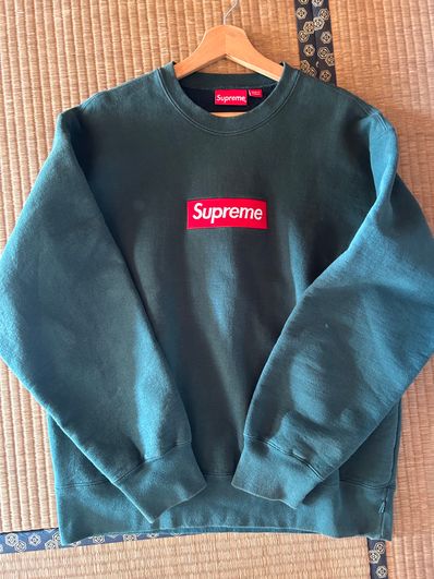Supreme Box Logo Crewneck "Dark Pine" (22FW)