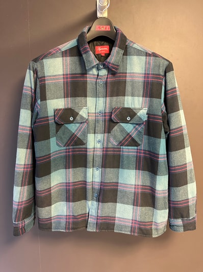 Supreme Quilted Flannel Shirt "Teal"