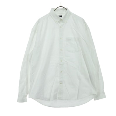 GAP ギャップ 長袖 ボタンダウンシャツ XS ホワイト