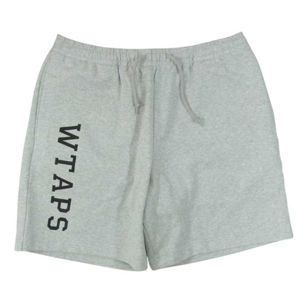 WTAPS ダブルタップス Tシャツ 25SS 251ATDT-CSM07 ACADEMY 01 SHORTS COTTON スウェット ハーフ ショート パンツ グレー系 3【新古品】【未使用】【中古】