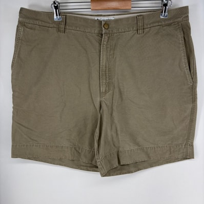 古着 コロンビア Columbia ダック ショートパンツ ワンポイント ジップ ツールポケット ショーツ ハーフパンツ w40 グレー系 メンズ