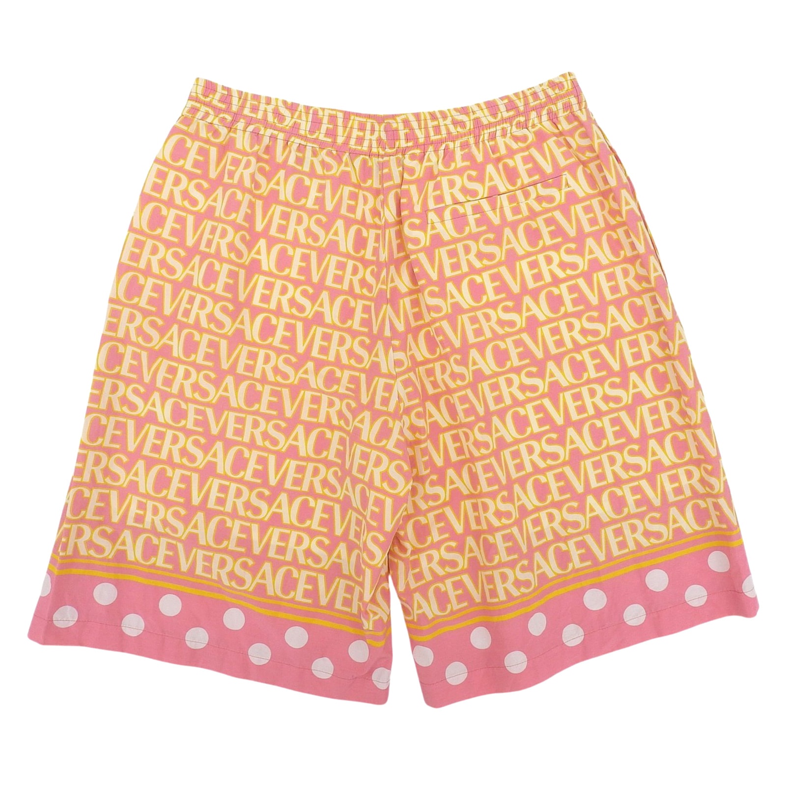 極美品 ヴェルサーチ ショートパンツ ピンク メンズ 48 1002476