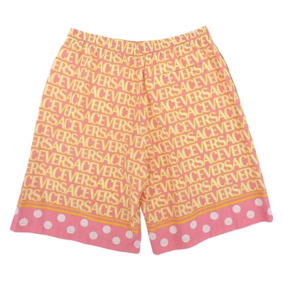 極美品 ヴェルサーチ ショートパンツ ピンク メンズ 48 1002476