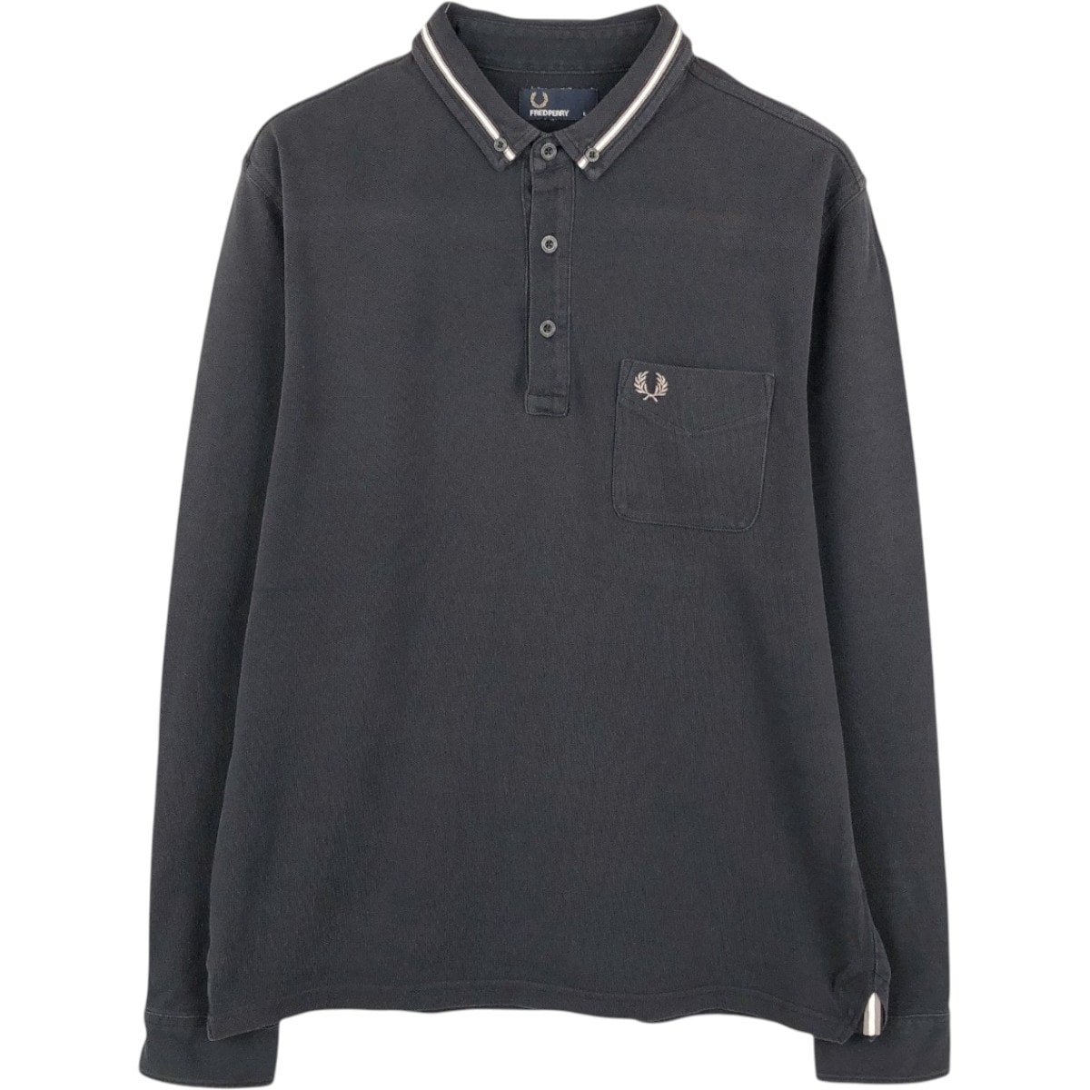 古着 フレッドペリー FRED PERRY 長袖 ポロシャツ メンズL相当/eaa667616