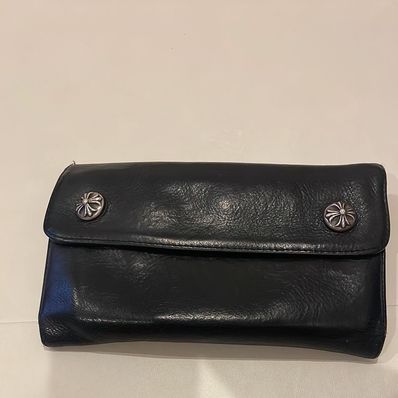 Chrome Hearts Wave Wallet Leather "Black"
