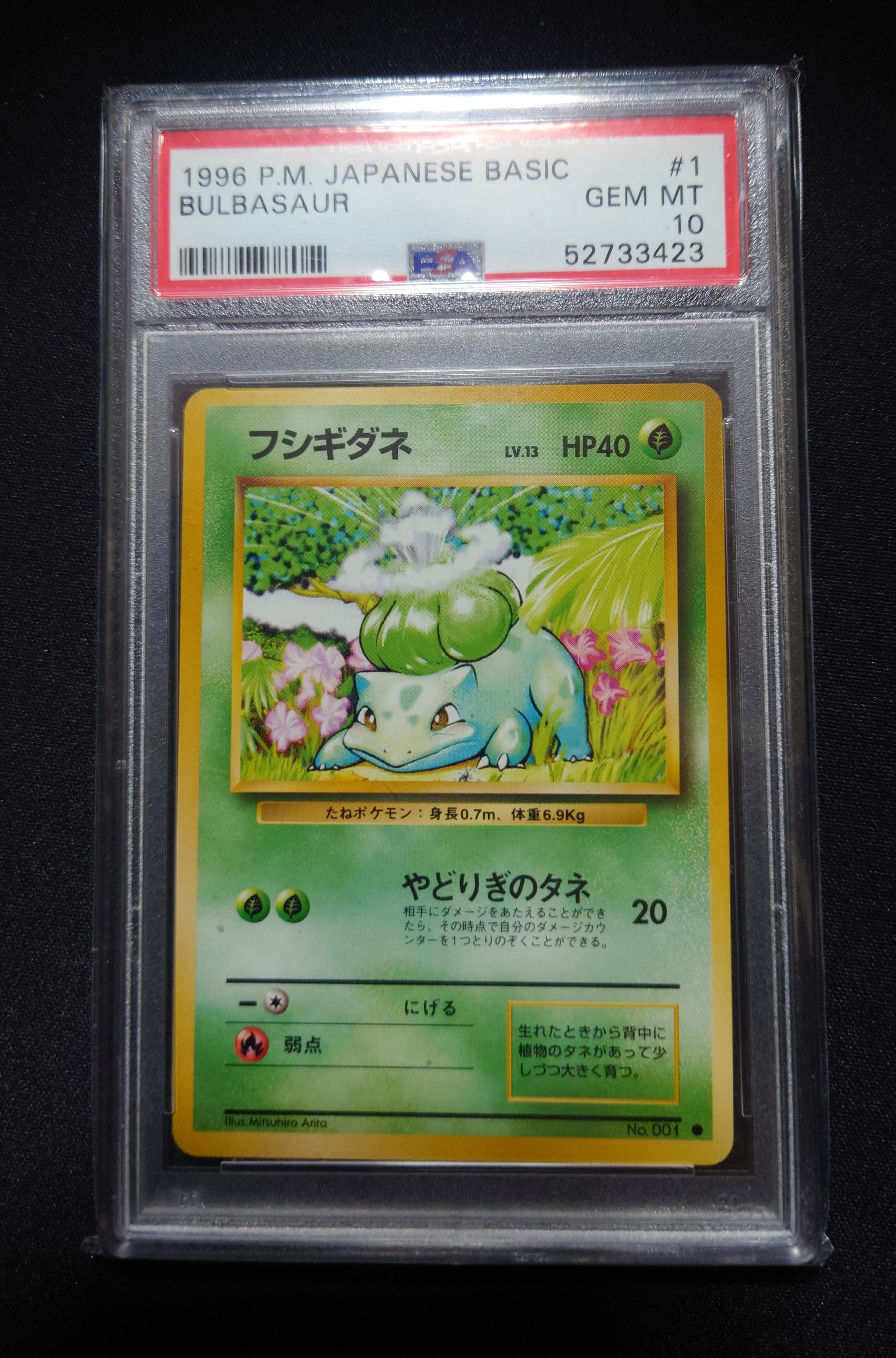 フシギダネ ● : 旧裏 [PMCG1-2](拡張パック「ポケットモンスター カードゲーム」再販)