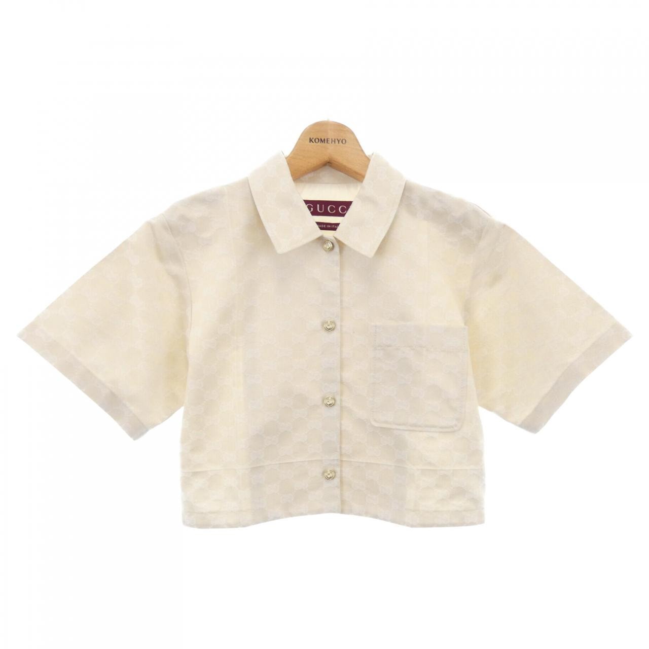 グッチ GUCCI GGコットンギャバジンシャツ 784901 ZAQUK S/Sシャツ