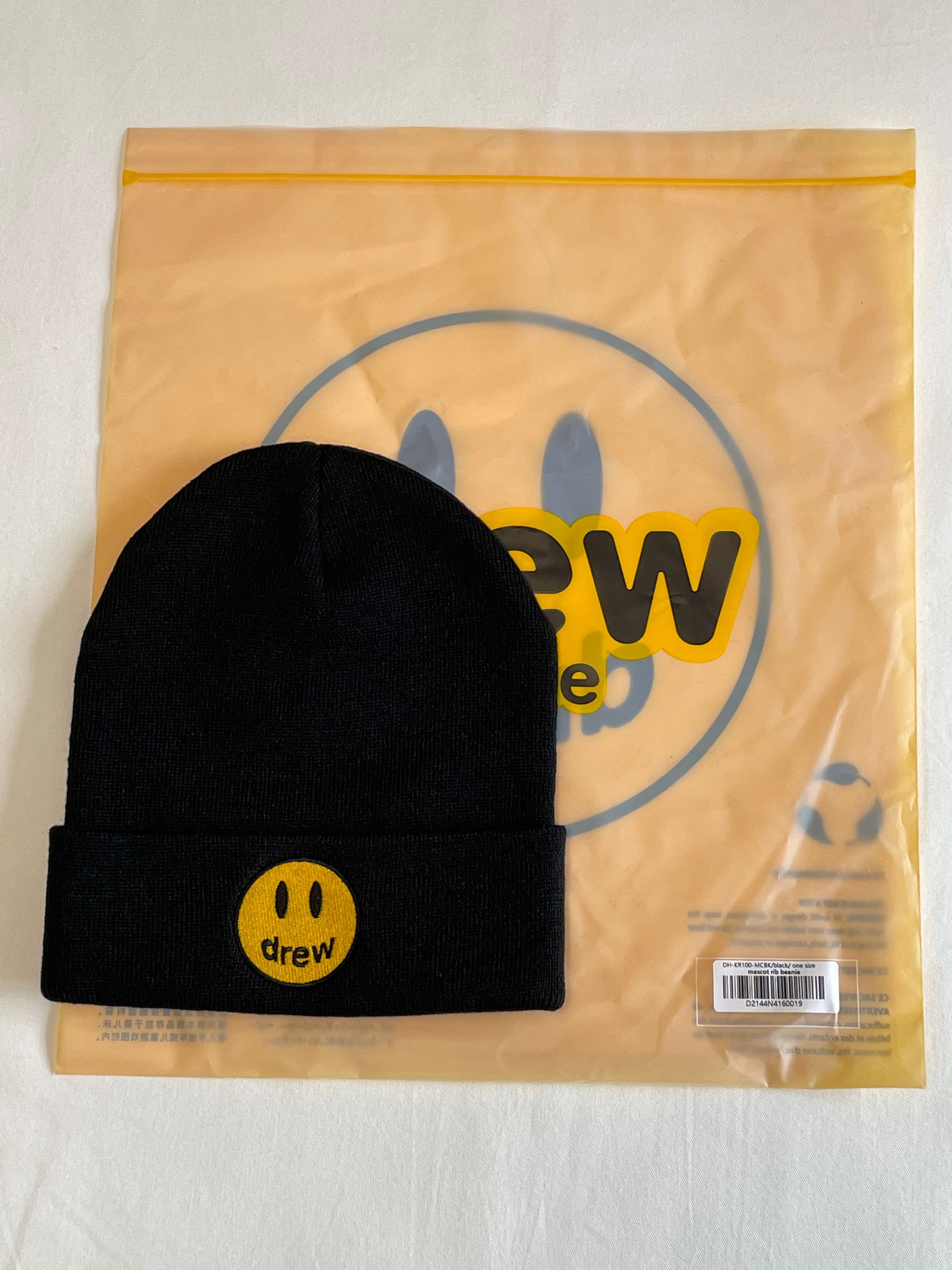 drew house mascot rib beanie "Black"