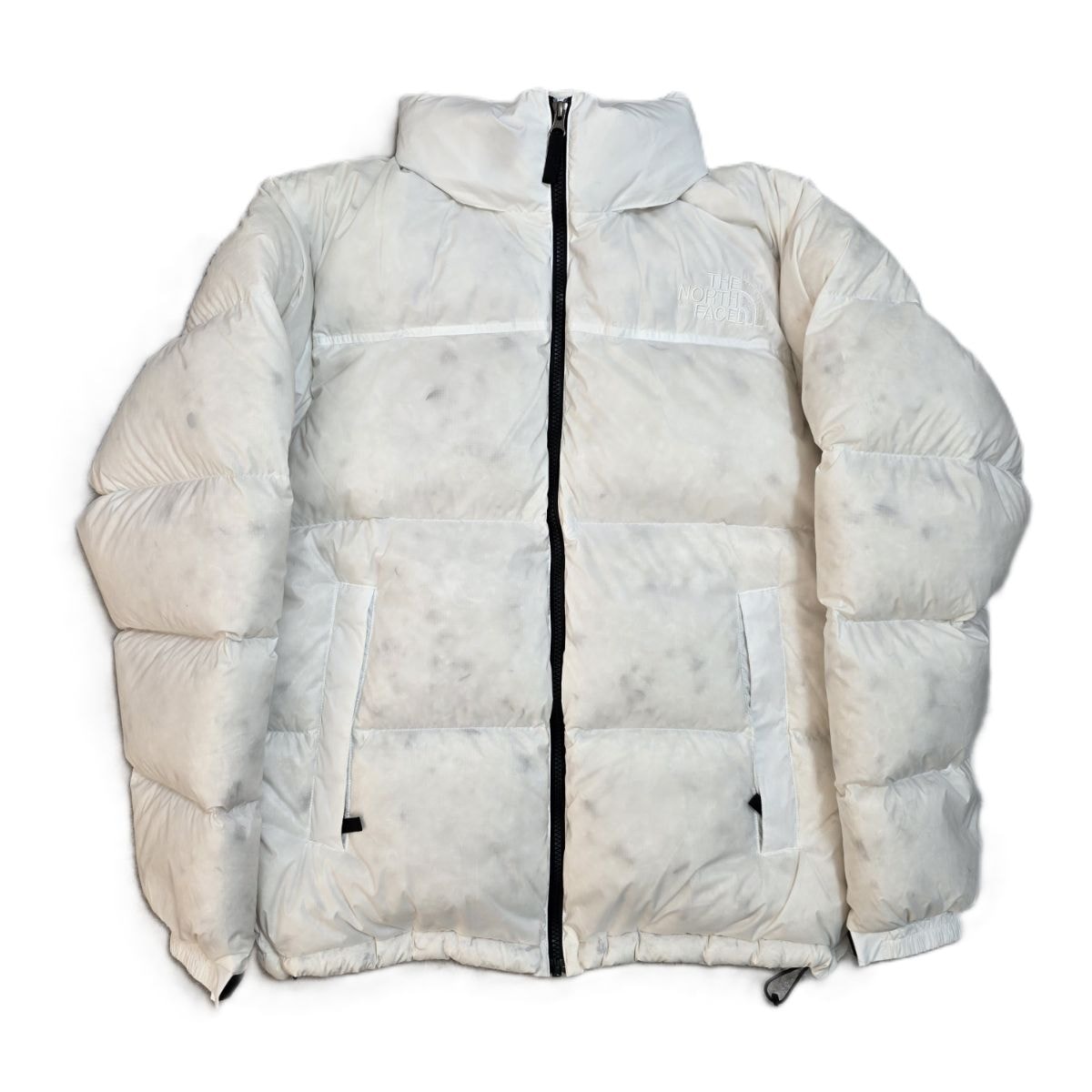 【値下げ】THE NORTH FACE ザ・ノースフェイス アンダイド ヌプシジャケット  Undyed Nuptse Jacket  ND92337 ホワイト L ダウンジャケット ND92337  メンズ【中古】