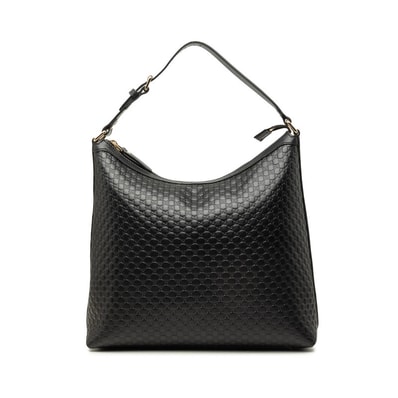 グッチ マイクロ グッチシマ ショルダーバッグ ワンショルダーバッグ 449732 ブラック レザー レディース GUCCI 中古