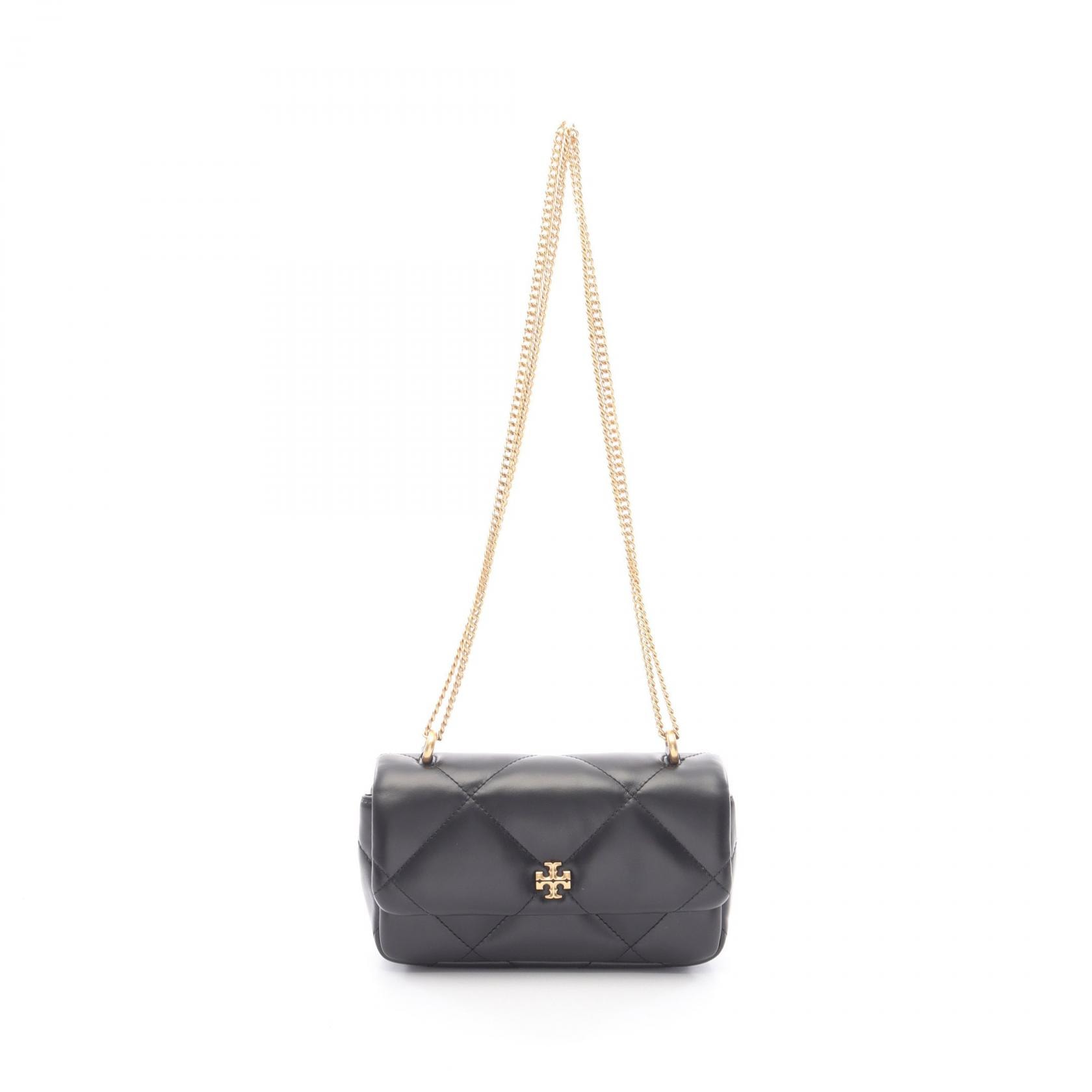 トリーバーチ Tory Burch MINI KIRA DIAMOND QUILT FLAP BAG ショルダーバッグ バッグ レザー レディース ブラック系 154710001 【新品】