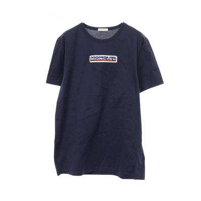 モンクレール MONCLER 半袖Tシャツ 衣料品 トップス コットン メンズ ネイビー系 【中古】