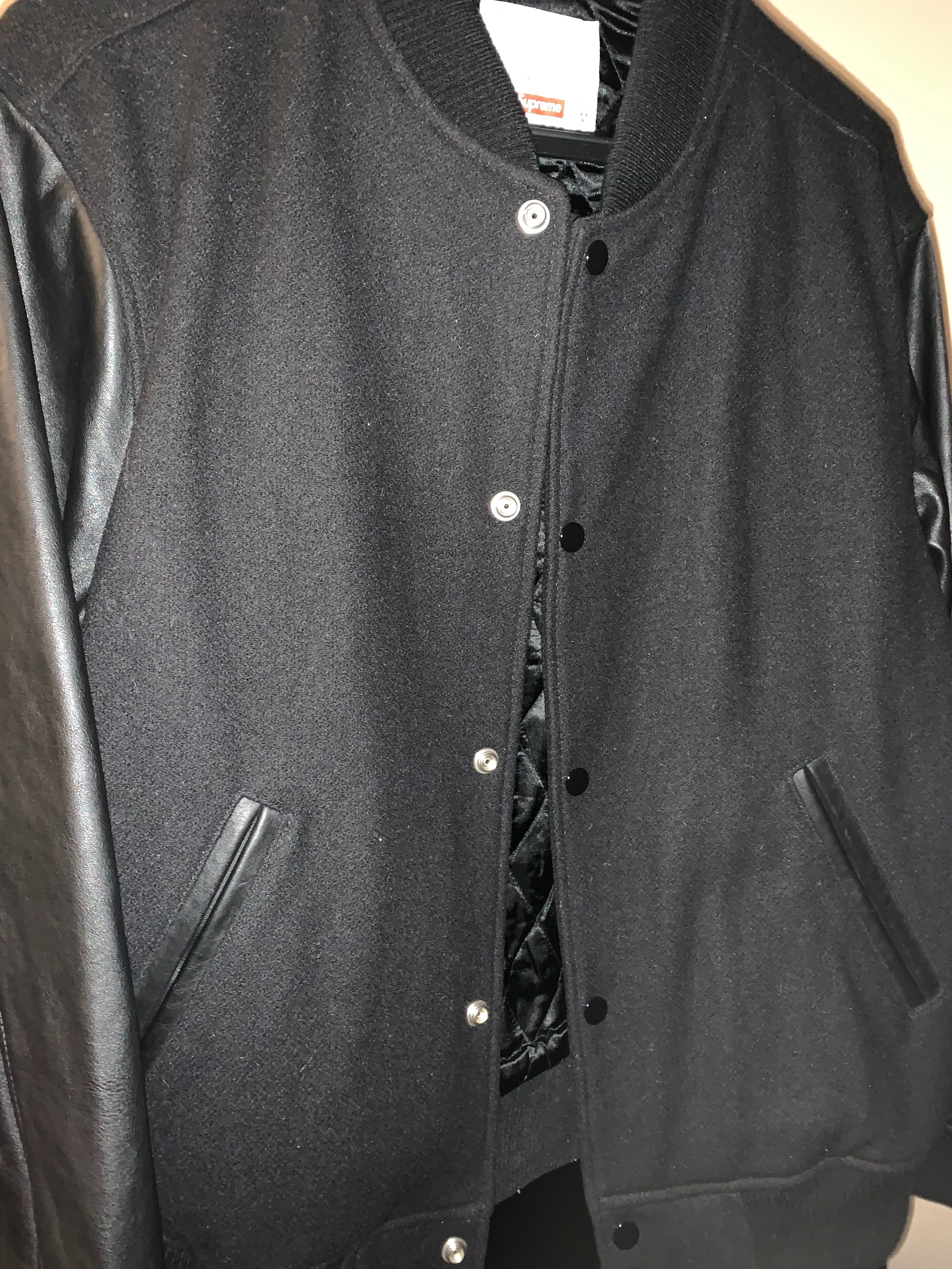 Supreme Motion Logo Varsity Jacket "Black"