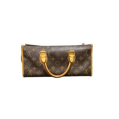 LOUIS VUITTON ルイヴィトン モノグラム ポパンクール ブラウン レザー ハンドバッグ S1-00174 【中古】