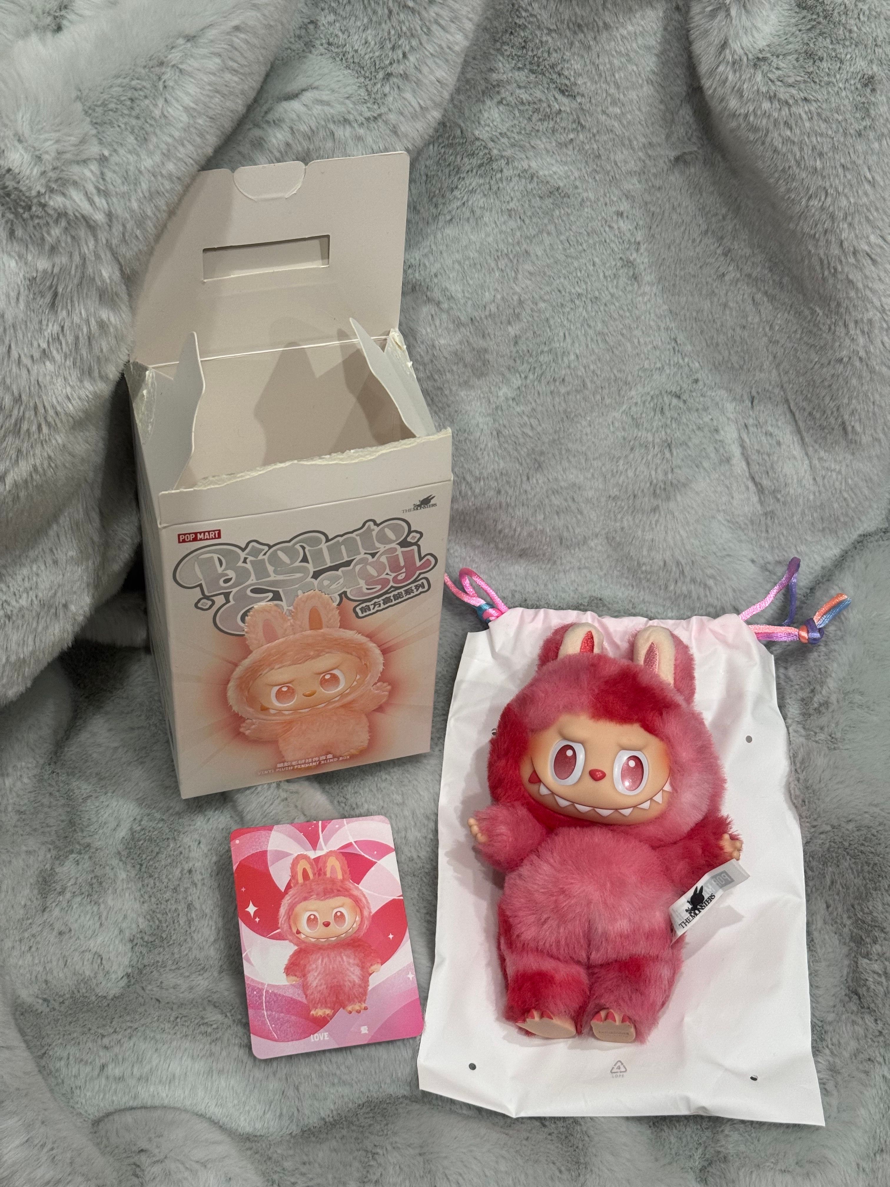 POP MART THE MONSTERS (LABUBU) Big into Energy Series Plush Pendant LOVE