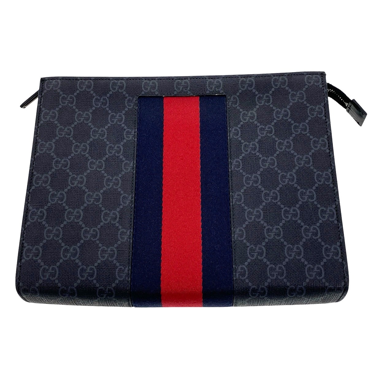 GUCCI グッチ GGスプリーム クラッチバッグ クラッチバッグ 475316 ブラック  メンズ【中古】