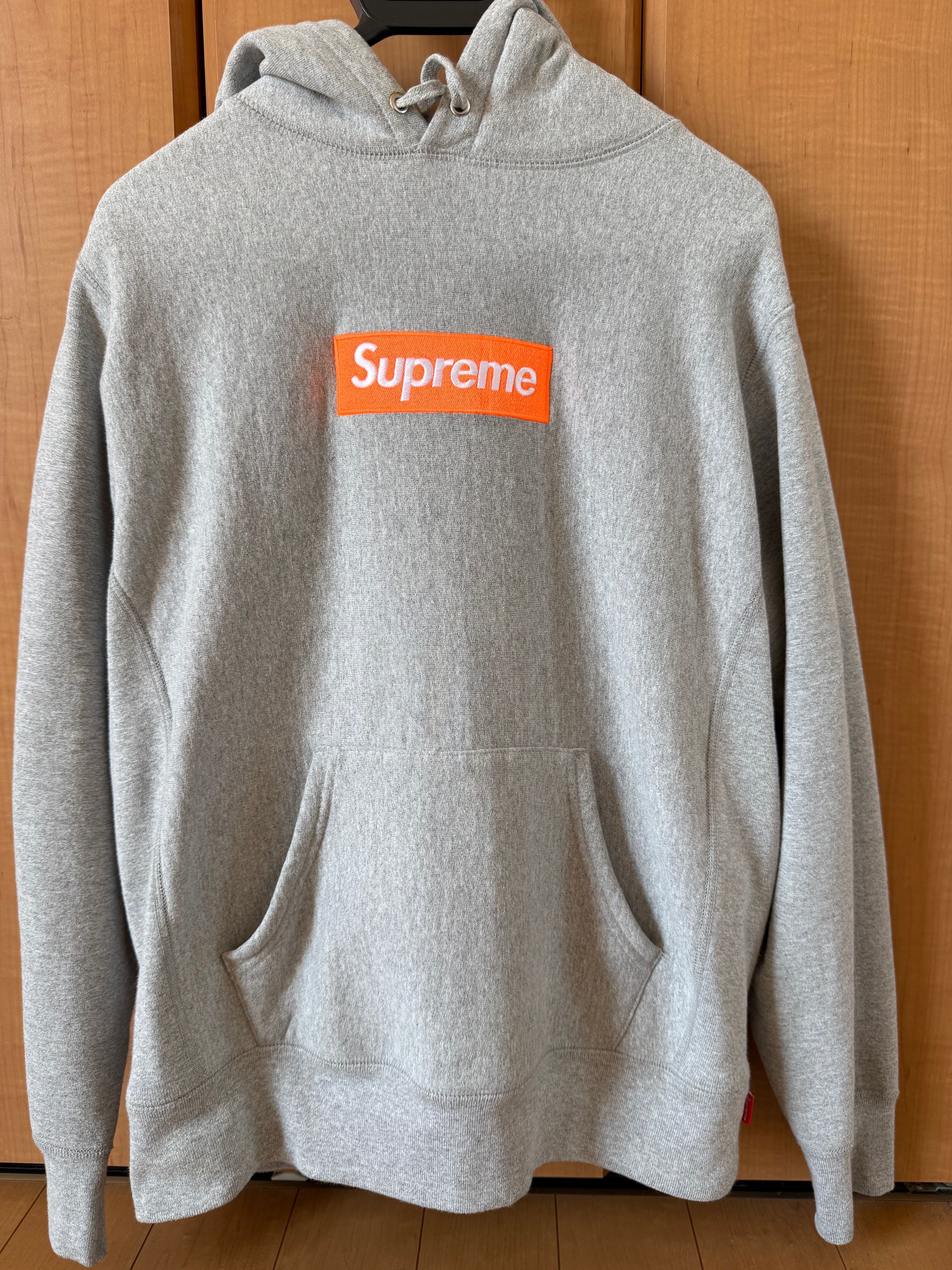 Supreme Box Logo Hooded Sweatshirt "Hether Grey" (17FW)