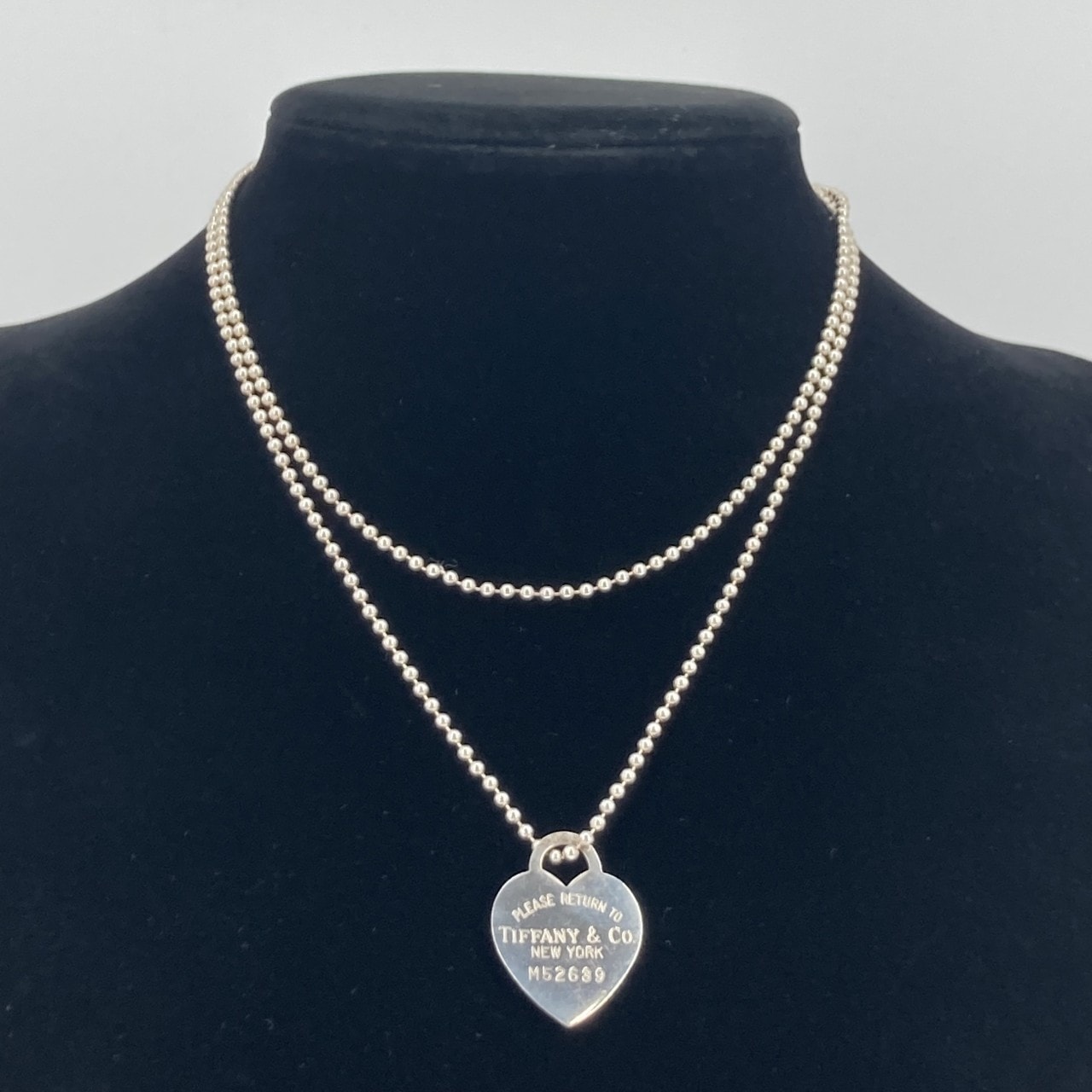 TIFFANY&Co.(ティファニー) リターン トゥ ティファニー ハートタグ ロングボールチェーン ネックレス 22.45g シルバー