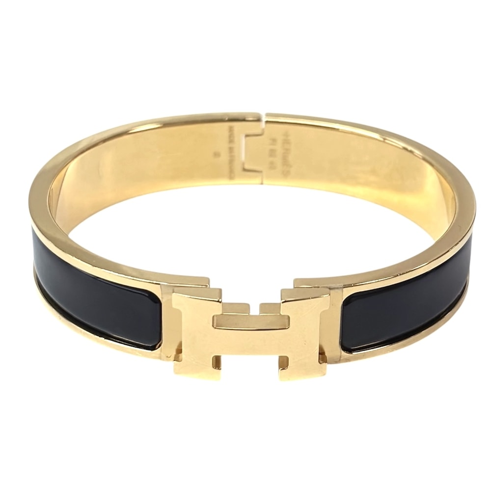 HERMES エルメス バングル クリックH エナメルブレスレット アクセサリー 小物 レディース 約36.8g【中古品】