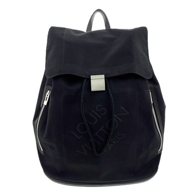 LOUIS VUITTON ルイ・ヴィトン ピオニエリュック リュック・デイパック M93057 ダミエジェアンキャンバス ブラック シルバー金具 メンズ【中古】