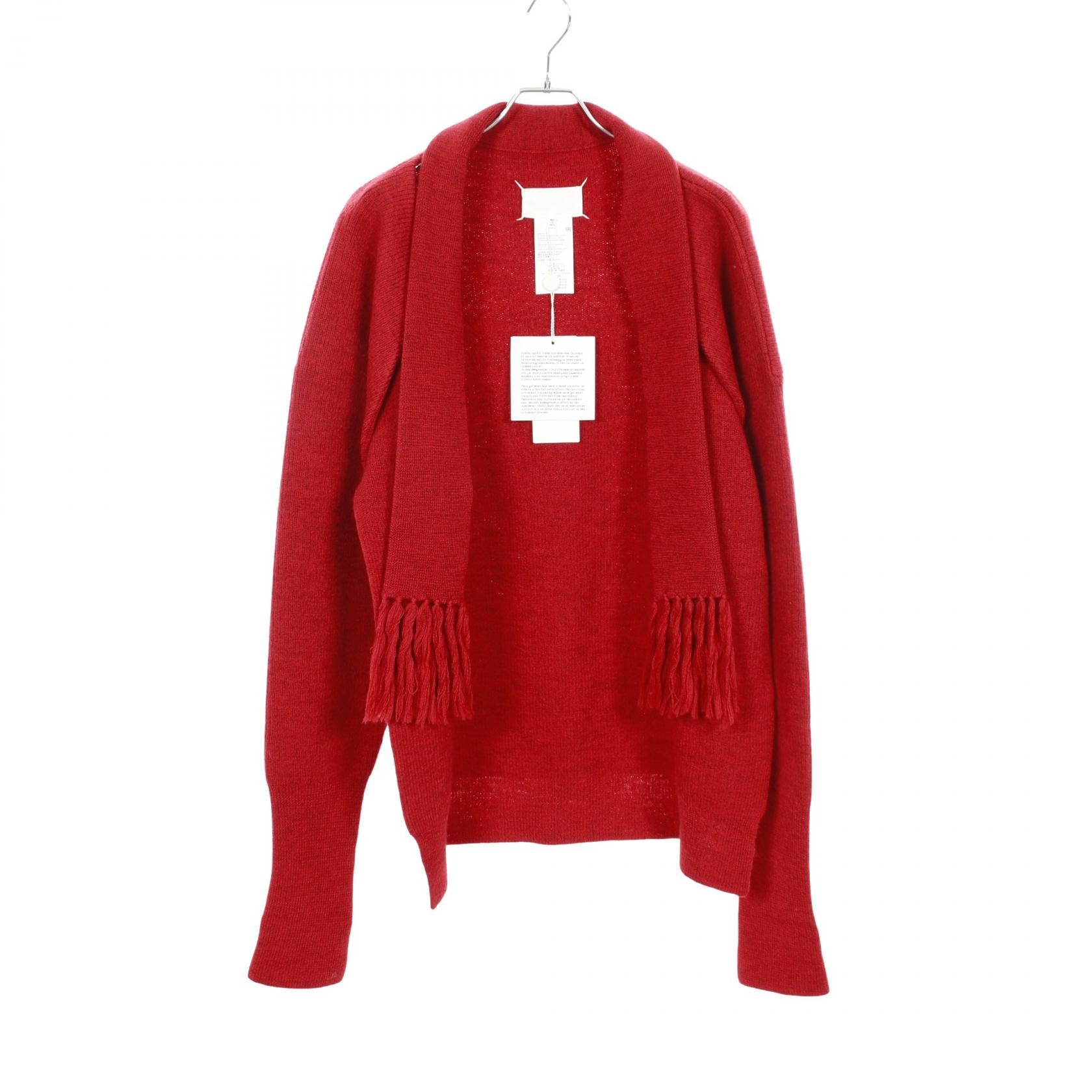 メゾン マルジェラ Maison Margiela カーディガン 衣料品 トップス ウール レディース レッド系 【中古】