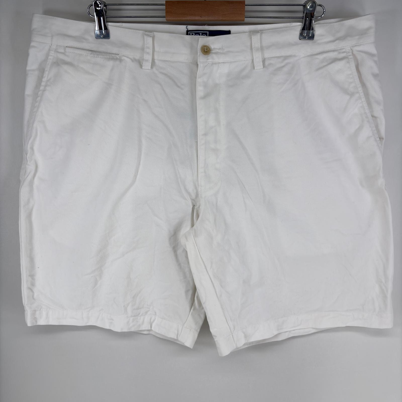 古着 ポロバイラルフローレン Polo by Ralph Lauren パンツ チノ PROSPECT SHORT ワンポイント ジップフライ w40  ホワイト系 メンズ