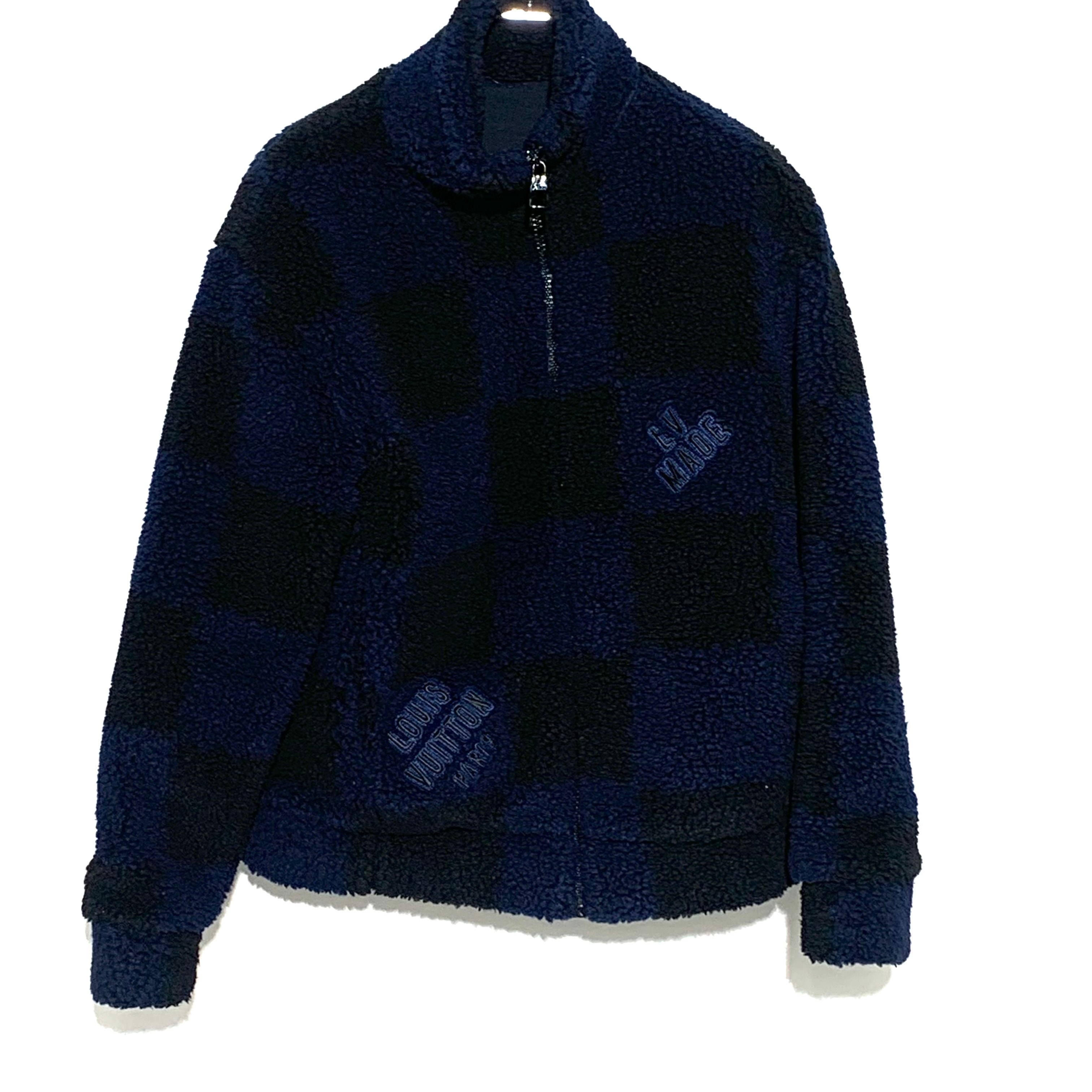 Louis Vuitton × NIGO ALL OVER DAMIER FLEECE BLOUSON "Navy"