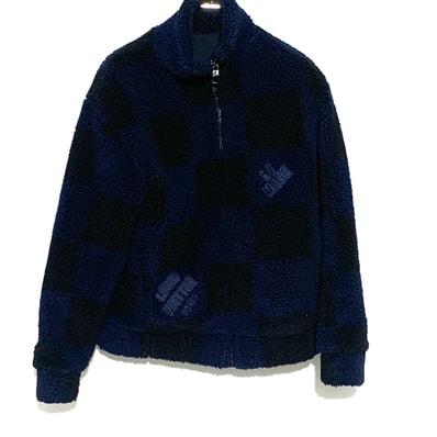 Louis Vuitton × NIGO ALL OVER DAMIER FLEECE BLOUSON "Navy"