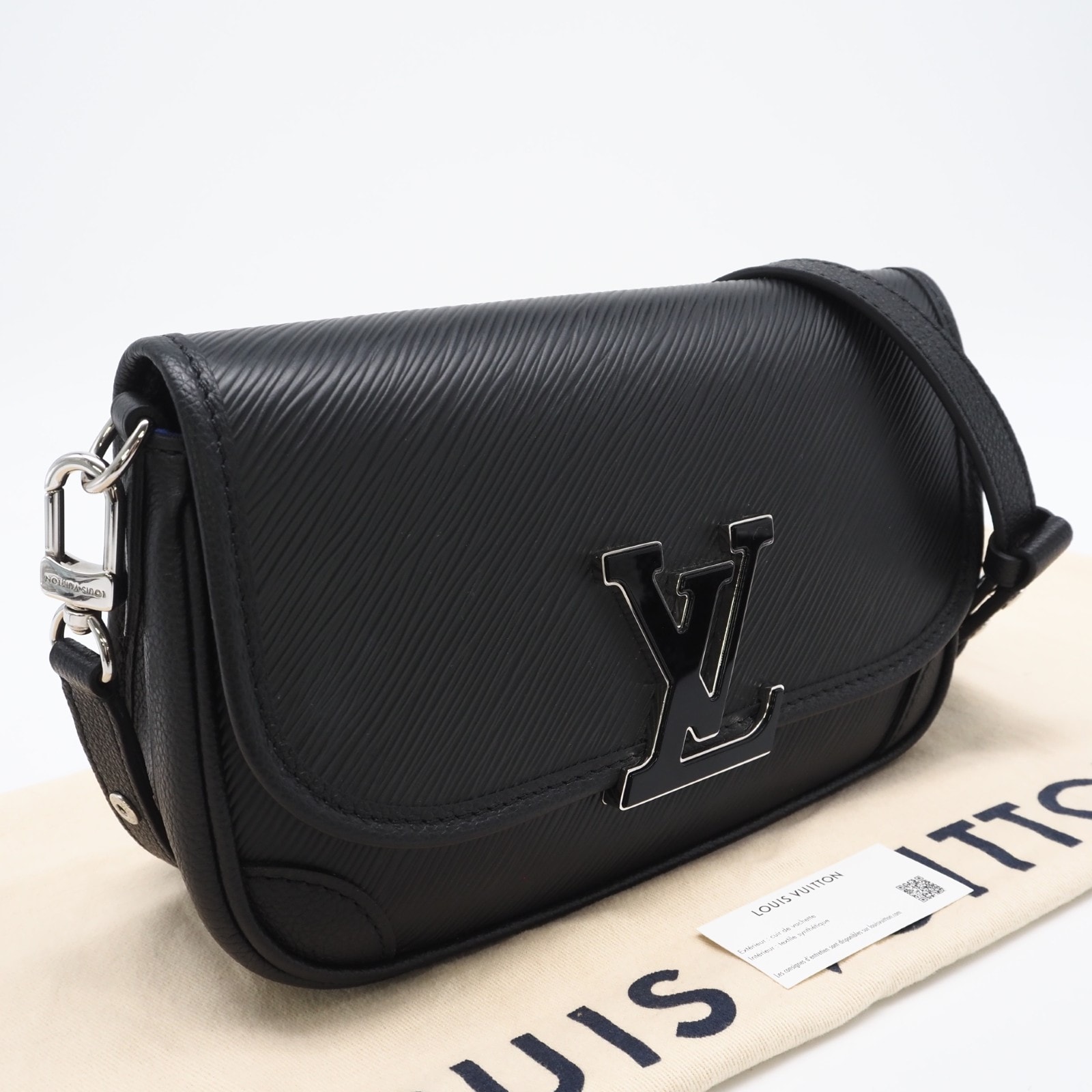 美品 LOUIS VUITTON ルイ・ヴィトン エピ ビュシNM M59386 ショルダーバッグ ブラック パープル レザー レディース