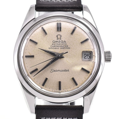 オメガ OMEGA Ref.166.010 ヴィンテージ シーマスター Cal.564 シルバー 自動巻き メンズ 良品 腕時計 G#147341