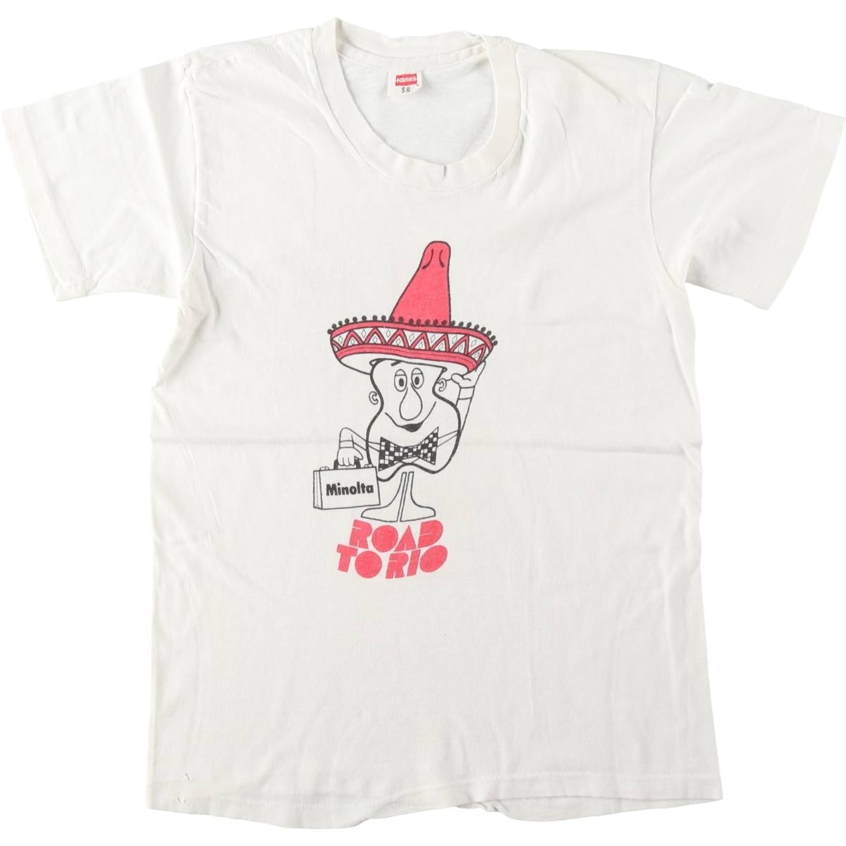 古着 70年代 ヘインズ Hanes プリントTシャツ メンズS相当 ヴィンテージ/eaa660500