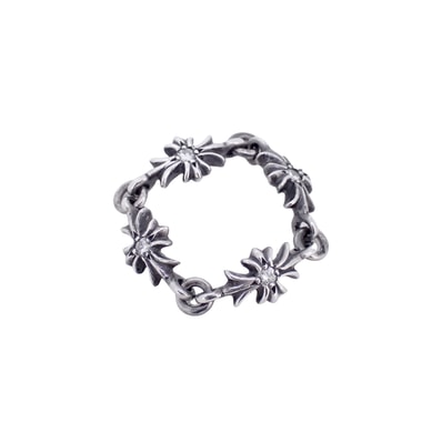 CHROME HEARTS クロムハーツ タイニーE CHプラスダイヤ SV925 4PD シルバー メンズ リング 指輪