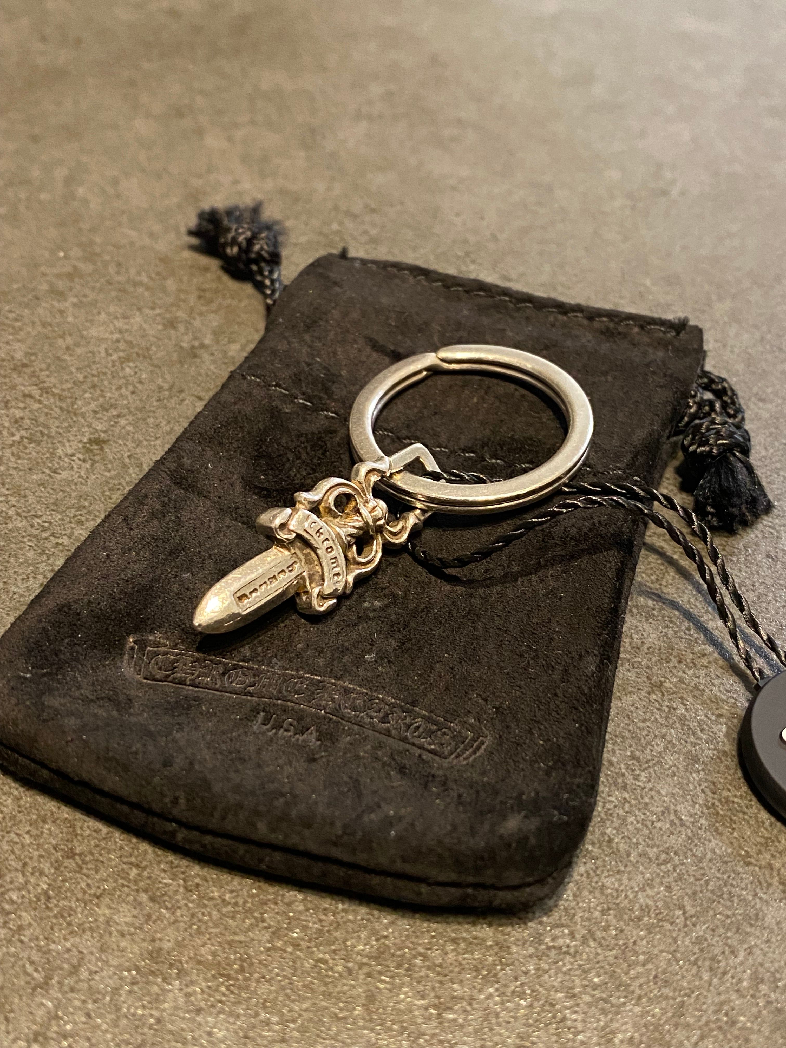 Chrome Hearts # 5 Dagger Key Ring "Silver"