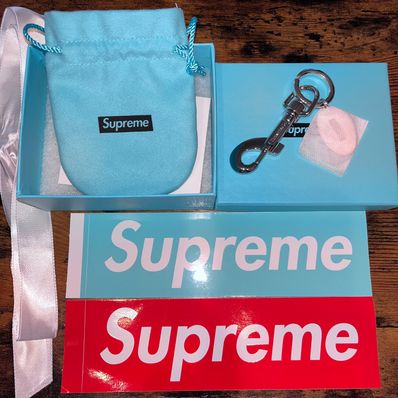 Supreme / Tiffany & Co. Return to Tiffany Oval Tag Keyring "Silver"