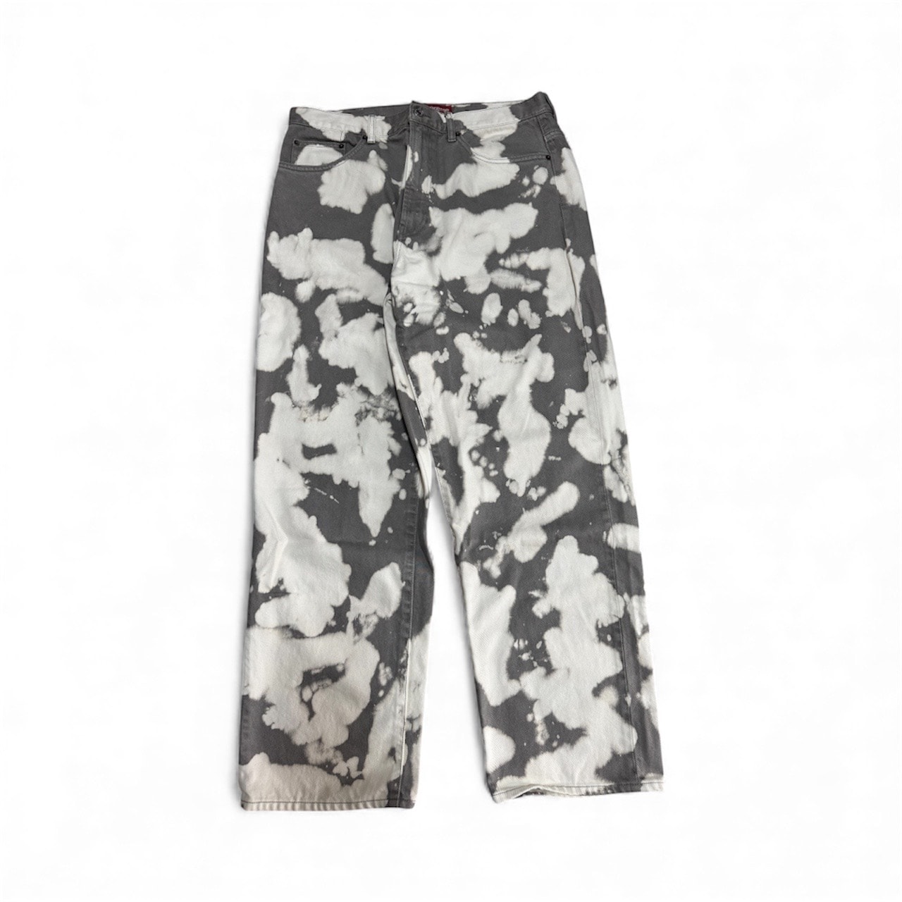 シュプリーム バギー ジーンズ "ブリーチド"