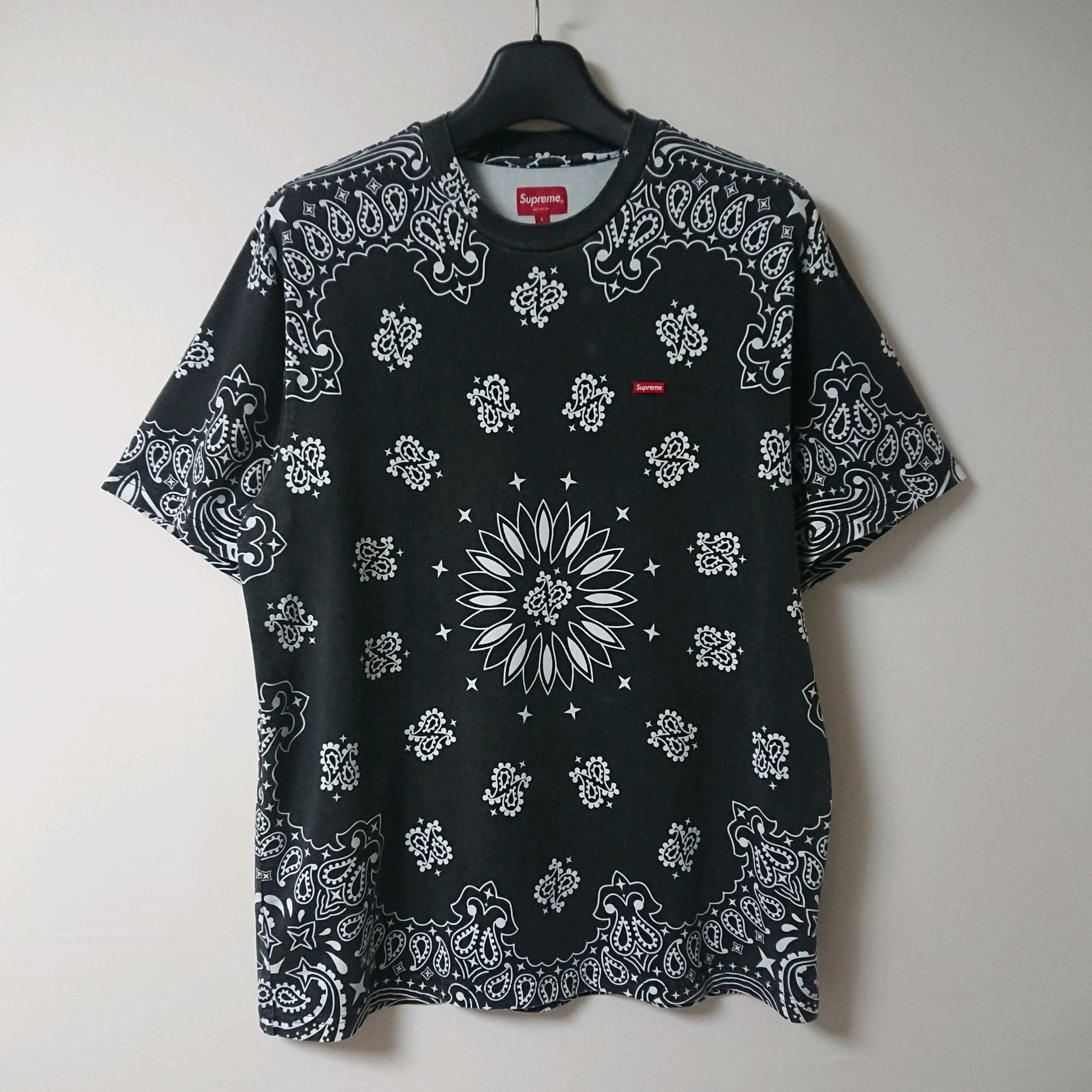 Supreme Small Box Tee "Bandana Black"(21SS)