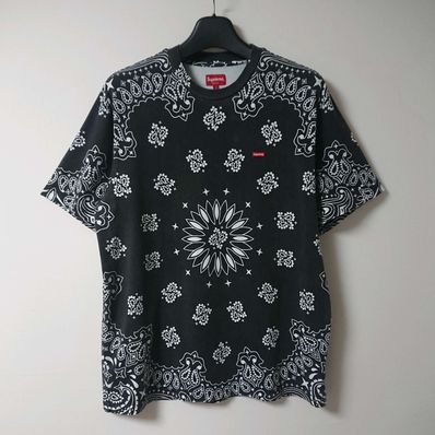 Supreme Small Box Tee "Bandana Black"(21SS)