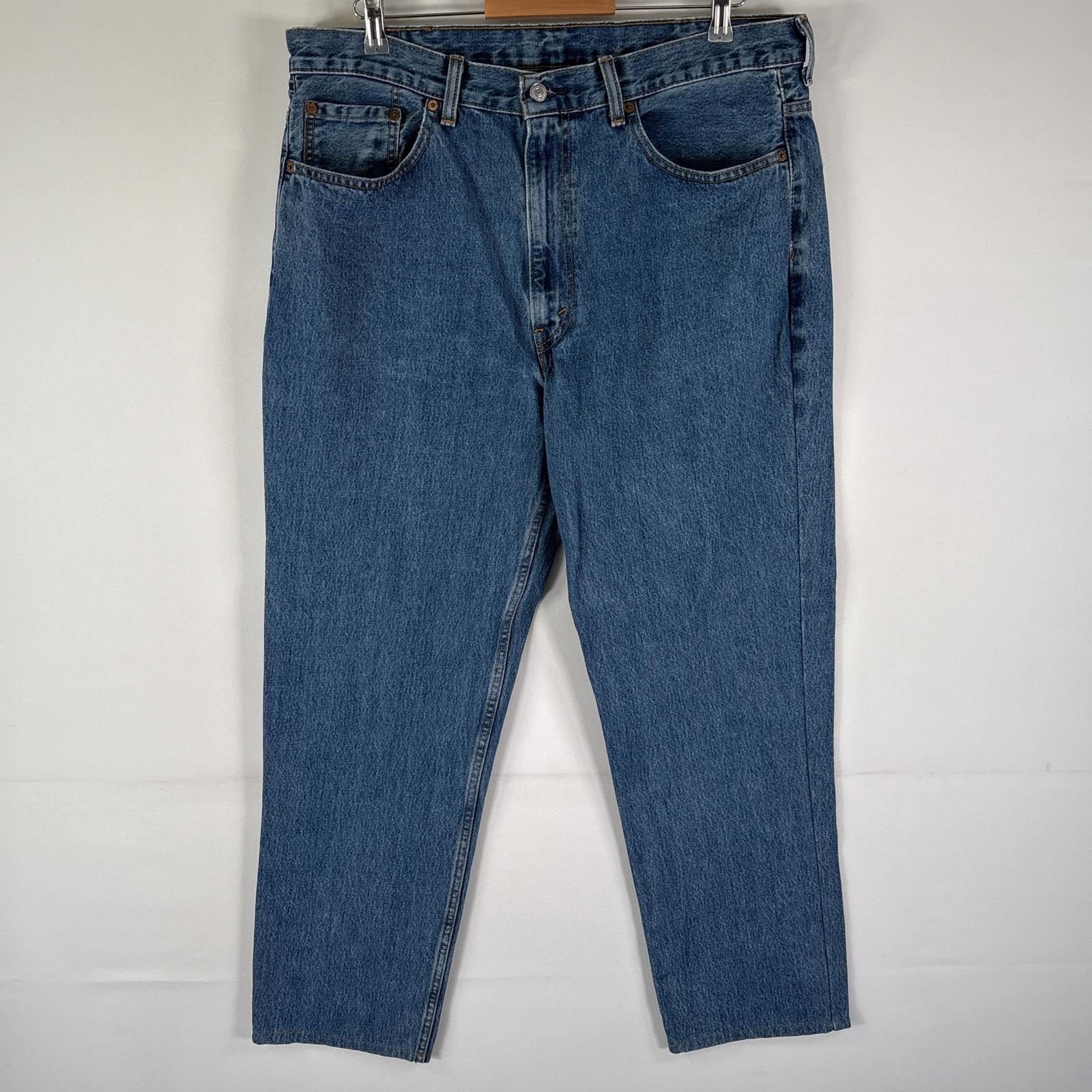古着 リーバイス Levi's デニムパンツ 550 テーパード 5ポケット ジーンズ ジーパン 色落ち w38 L32 ブルー メンズ